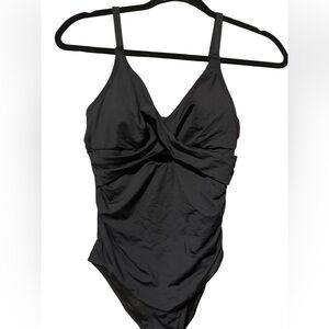 Elegant Black One-Piece Swimsuit